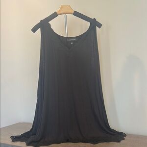 Lane Bryant Black Lace Trim Tank Top